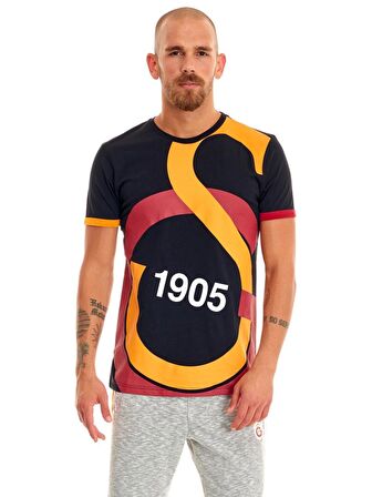 Galatasaray Orijinal Lisanslı Unisex Siyah Arma T-Shirt