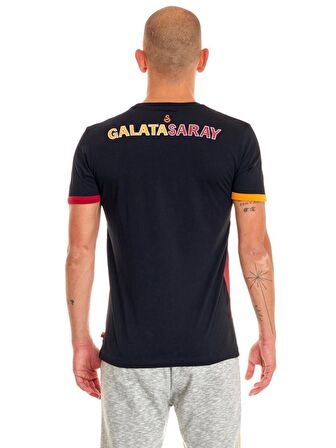 Galatasaray Orijinal Lisanslı Unisex Siyah Arma T-Shirt