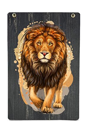 Galatasaray Orijinal Lisanslı Unisex Siyah Arma T-Shirt Gs Aslan Baskılı Hediyelik Ahşap Kutulu