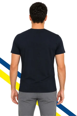 Fenerbahçe Orijinal Lisanslı Erkek Club Nakış Lacivert T-shirt  