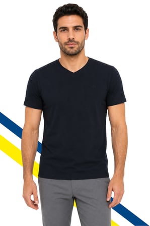 Fenerbahçe Orijinal Lisanslı Erkek Club Nakış Lacivert T-shirt  