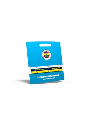 Fenerbahçe Orijinal Lisanslı 3'lü Silikon Bileklik Kanarya Baskılı Hediyelik Ahşap Kutulu