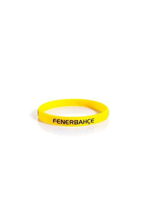 Fenerbahçe Orijinal Lisanslı Sarı Silikon Bileklik Kanarya Baskılı Hediyelik Ahşap Kutulu
