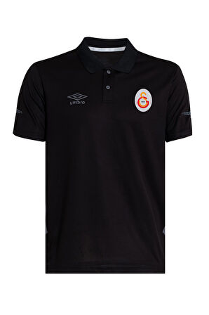 Galatasaray Orijinal Lisanslı Polo Yaka Siyah T-Shirt