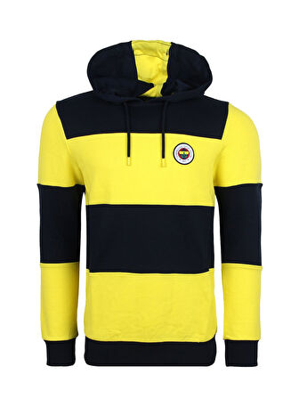 Fenerbahçe Orijinal Lisanslı Sarı Lacivert Kapüşonlu Sweat