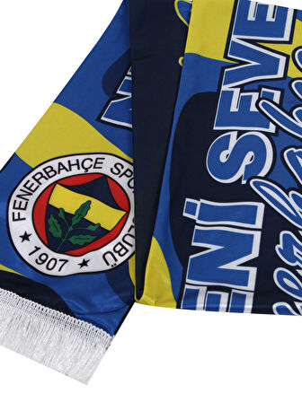 Fenerbahçe Orijinal Lisanslı Mazinde Bir Tarih Yatar Çift Taraflı Şal Atkı