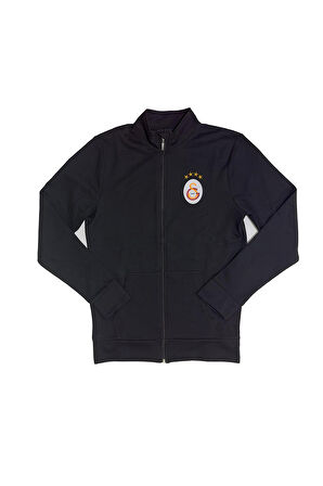 Galatasaray Orijinal Lisanslı Siyah Balıkçı Yaka Sweat Bileklik Set Hediyelik Ahşap Kutulu