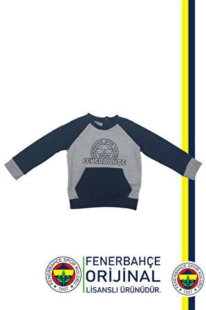 Fenerbahçe Orijinal Fb Logo Sarı-Lacivert Bebek Sweat