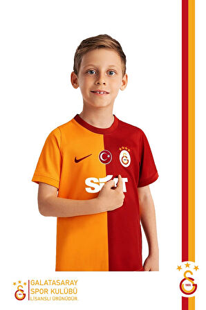 Galatasaray Orijinal Lisanslı 23-24 Parçalı Sarı Kırmızı Çocuk Forma