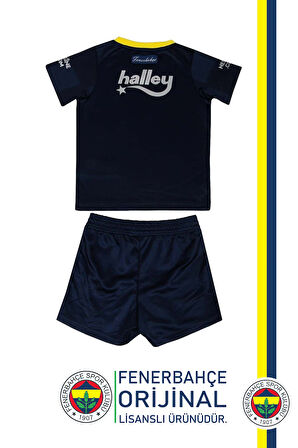 Fenerbahçe Orijinal Mini Lacivert Çocuk Forma Set Hediyelik Ahşap Kutulu