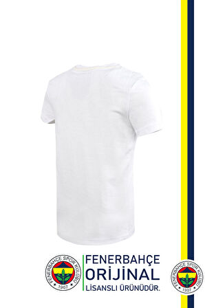 Fenerbahçe Orijinal Palamut Logo Sıfır Yaka Çocuk T-Shirt Hediyelik Ahşap Kutulu