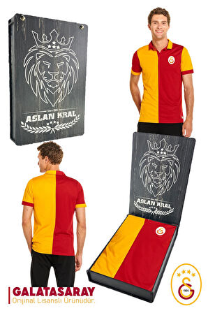 Galatasaray Orijinal Lisanslı Match Day T-shirt Hediyelik Ahşap Kutulu
