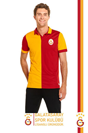Galatasaray Orijinal Lisanslı Match Day Polo T-Shirt + Bileklik + Şal Kaşkol Set Hediyelik Kutulu