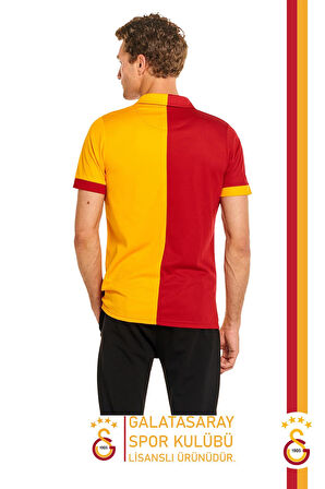 Galatasaray Orijinal Lisanslı Match Day Polo T-Shirt + Bileklik + Şal Kaşkol Set Hediyelik Kutulu