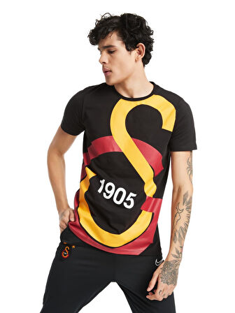 Galatasaray Orijinal Lisanslı Büyük Logolu T-Shirt Gs Aslan Baskılı Hediyelik Ahşap Kutulu