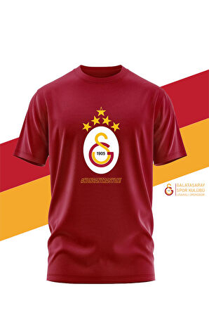 Galatasaray Orijinal Lisanslı 5 Yıldız Geliyor T-Shirt
