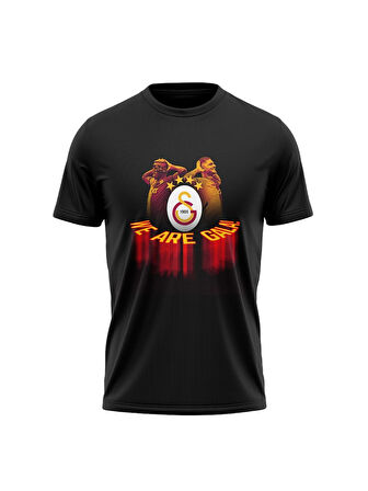 Galatasaray Orijinal Lisanslı We Are Gala T-Shirt Metin Oktay Baskılı Hediyelik Ahşap Kutulu