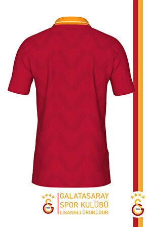 Galatasaray Orijinal Lisanslı Okan Buruk Desing Polo Yaka T-Shirt
