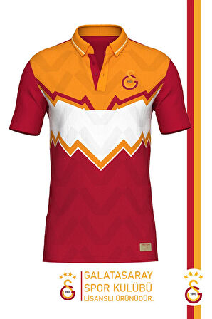 Galatasaray Orijinal Lisanslı Okan Buruk Desing Polo Yaka T-Shirt Gs Aslan Baskılı Hediyelik Kutulu