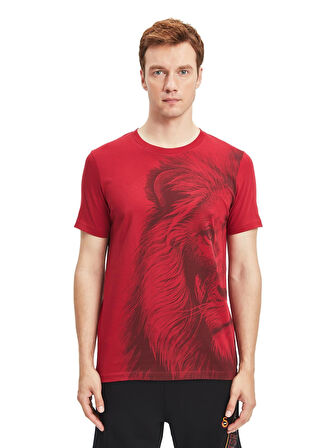 Galatasaray Orijinal Lisanslı Aslan Baskılı T-Shirt