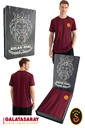 Galatasaray Orijinal Lisanslı Match Day T-Shirt Hediyelik Ahşap Kutulu