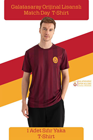 Galatasaray Orijinal Lisanslı Match Day T-Shirt Hediyelik Ahşap Kutulu