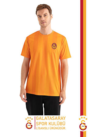 Galatasaray Orijinal Lisanslı Match Day T-Shirt + Bileklik + Atkı Set Hediyelik Ahşap Kutulu