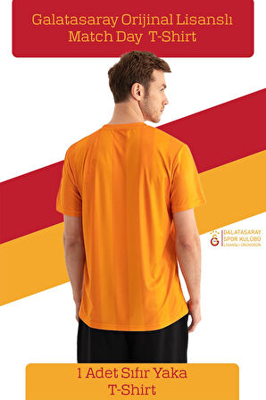Galatasaray Orijinal Lisanslı Match Day T-Shirt + Bileklik Set Hediyelik Ahşap Kutulu