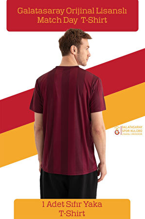 Galatasaray Orijinal Lisanslı Match Day T-Shirt + Uçlu Kalem Set Hediyelik Ahşap Kutulu