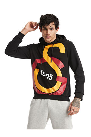 Galatasaray Orijinal Lisanslı Büyük Logo Kapüşonlu Erkek Sweat