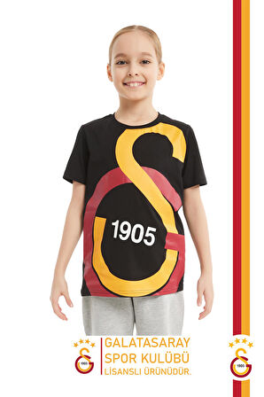 Galatasaray Orijinal Lisanslı Büyük Logo Çocuk T-shirt