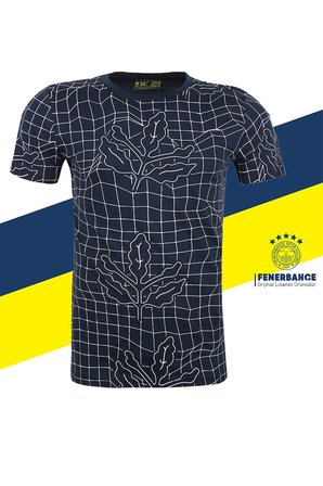 Fenerbahçe Orijinal Lisanslı Palamut LogoTribün T-Shirt + Bileklik Set Hediyelik Ahşap Kutulu