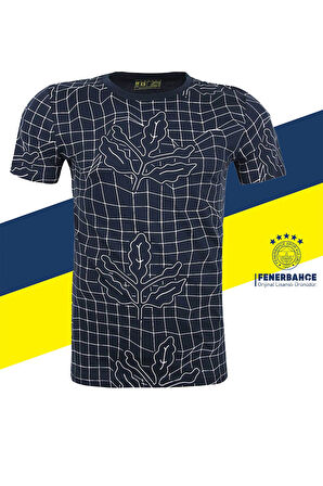 Fenerbahçe Orijinal Lisanslı Palamut LogoTribün T-Shirt + Kalem Set Hediyelik Ahşap Kutulu