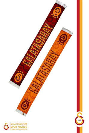 Galatasaray Orijinal Lisanslı Şal Kaşkol Şampiyon GS Atkı Kupa ve Bileklik Set Hediyelik Kutulu