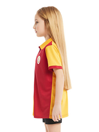 Galatasaray Orijinal Lisanslı Match Day Polo Çocuk T-shirt Hediyelik Ahşap Kutulu