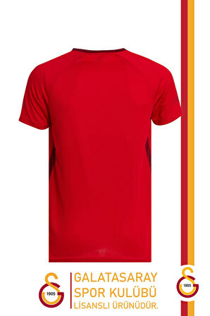 Galatasaray Orijinal Lisanslı Umbro V Yaka Kırmızı T-Shirt Hediyelik Ahşap Kutulu
