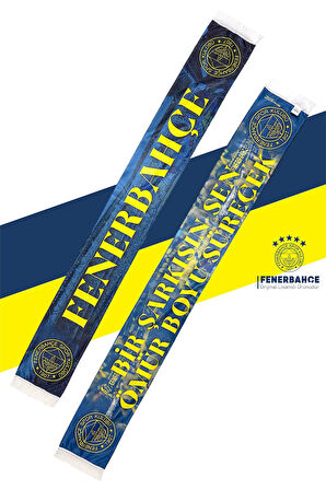 Fenerbahçe Orijinal Lisanslı Bir Şarkısın Sen Şal Atkı Bileklik ve Premium Uçlu Kalem Set Kutulu