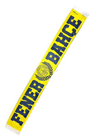 Fenerbahçe Orijinal Lisanslı Established 1907 Fenerbahçe Şal Atkı Kanarya Baskılı Ahşap Kutulu