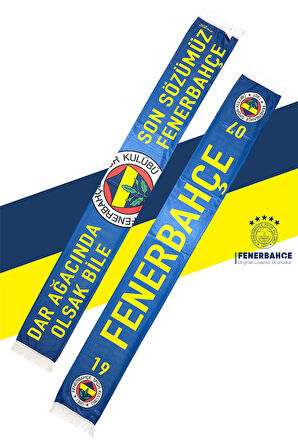 Fenerbahçe Orijinal Lisanslı Son Sözümüz Fenerbahçe Şal Atkı ve Hybrit Tükenmez Kalem Set Kutulu