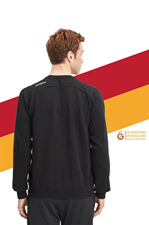 Galatasaray Orijinal Lisanslı Sıfır Yaka Siyah Sweat Gs Aslan Baskılı Hediyelik Ahşap Kut