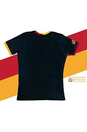 Galatasaray Orijinal Lisanslı Siyah Basic Çocuk T-shirt