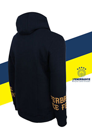 Fenerbahçe Orijinal Lisanslı Kapüşonlu Kolej Sweat Kadıköy Boğası Baskılı Erkek Sweat