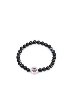 Fenerbahçe Orijinal Lisanslı Fb Akik (6mm) Doğaltaş Bileklik