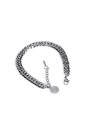 Fenerbahçe Orijinal Lisanslı FB Çelik Kalın Bileklik Hediyelik Ahşap Kutulu