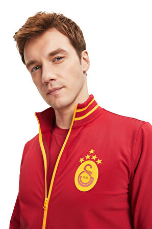Galatasaray Orijinal Lisanslı Sarı Kırmızı 5 Yıldızlı Sweat Gs Aslan Baskılı Hediyelik Ah