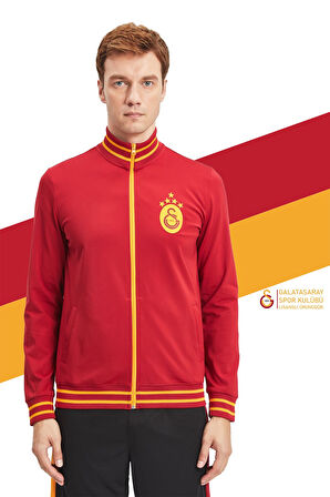 Galatasaray Orijinal Lisanslı Sarı Kırmızı 5 Yıldızlı Sweat + Silikon Bileklik Set Hediye