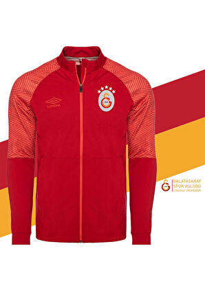 Galatasaray Orijinal Lisanslı Tam Fermuarlı 5 Yıldızlı Kırmızı Sweat