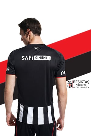 Beşiktaş Orijinal 25/26 Siyah Beyaz Çubuklu Forma Kalem + Bileklik Hediyeli Özel Tasarım