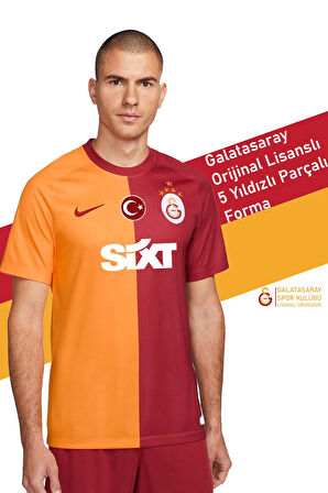 Galatasaray Orijinal 23-24 Parçalı 5 Yıldızlı Forma Gs Aslan Baskılı Hediyelik Ahşap Kutu