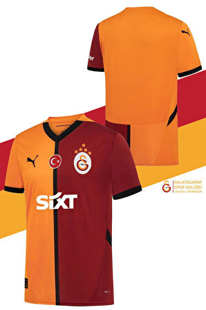 Galatasaray Orijinal Lisanslı 24/25 Parçalı 5 Yıldızlı Forma Spor Bileklik Set Aslan Bask